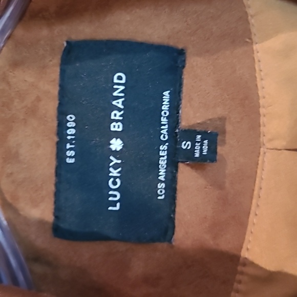 Lucky Brand suede leather jacket size small - Picture 2 of 14